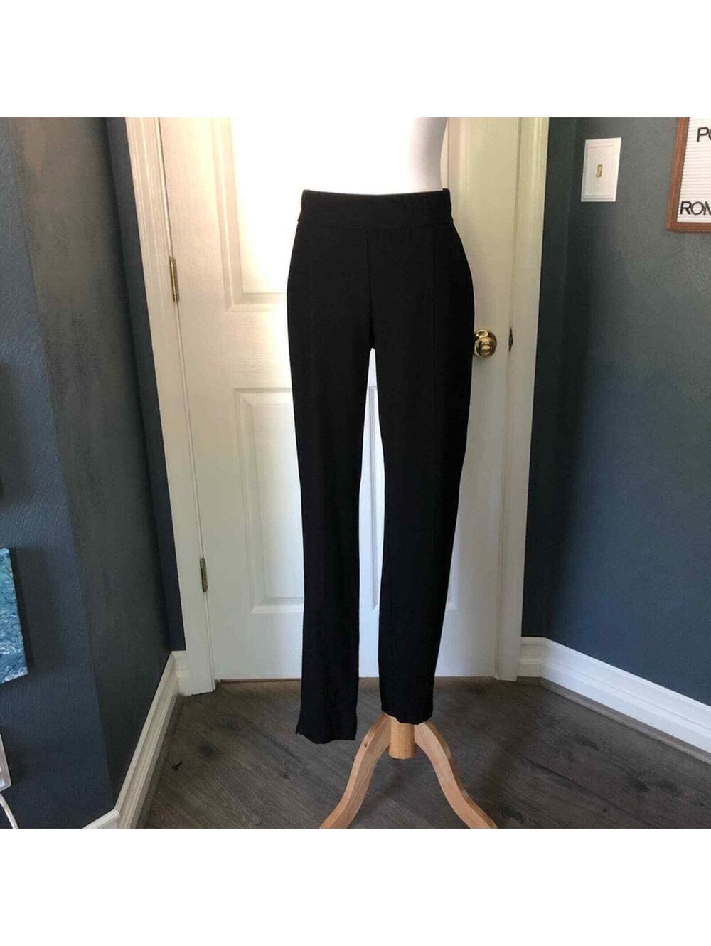 Eileen Fisher Black Straight leg Trousers